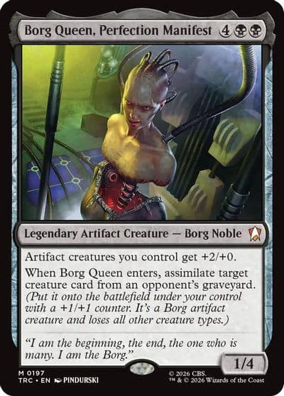 Borg Queen Perfection Manifest Commander: Star Trek Magic card