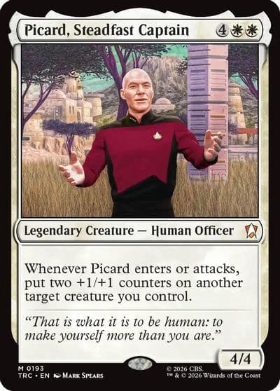 Picard Steadfast Captain Commander: Star Trek Magic card