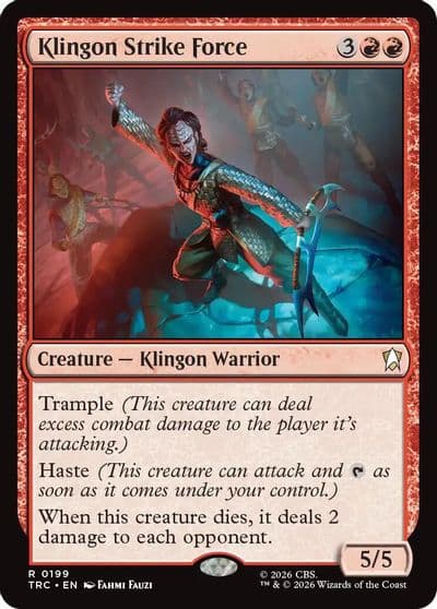 Klingon Strike Force Commander: Star Trek Magic card