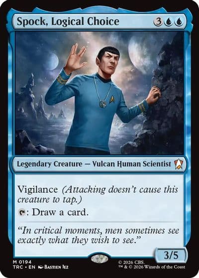 Spock Logical Choice Commander: Star Trek Magic card