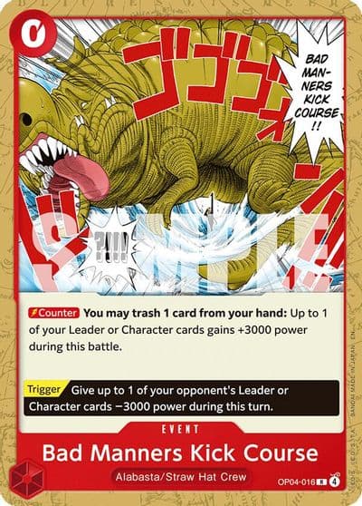 Bad Manners Kick Course Starter Deck 31: RED Monkey.D.Luffy One Piece card