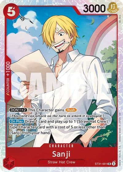 Sanji Starter Deck 31: RED Monkey.D.Luffy One Piece card