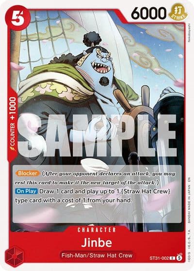 Jinbe Starter Deck 31: RED Monkey.D.Luffy One Piece card