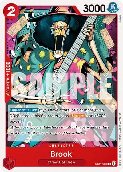 Brook Starter Deck 31: RED Monkey.D.Luffy One Piece card