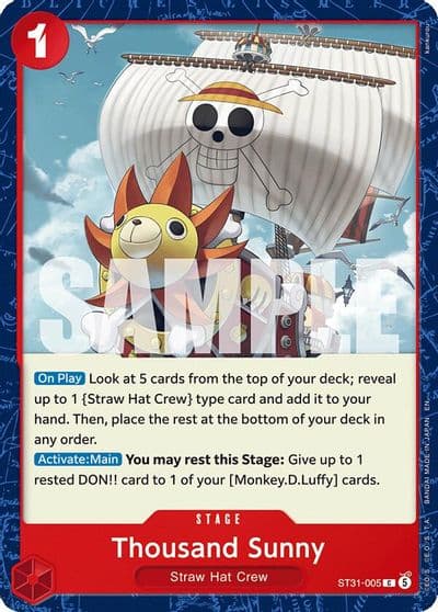 Thousand Sunny Starter Deck 31: RED Monkey.D.Luffy One Piece card