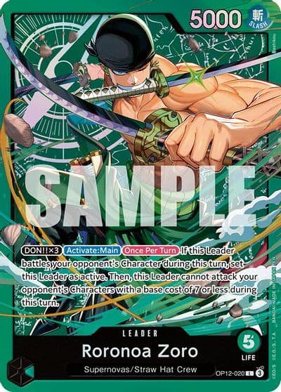 Roronoa Zoro OP12 020 Starter Deck 32: GREEN Roronoa Zoro One Piece card