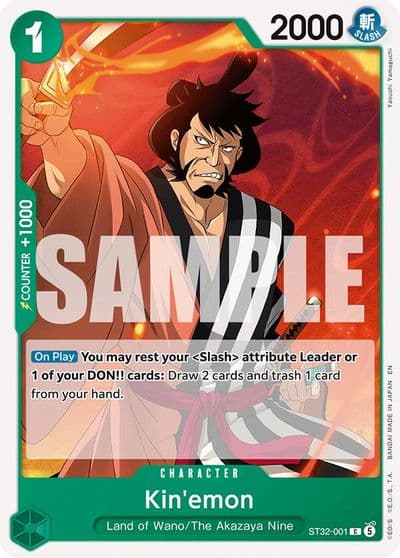 Kinemon Starter Deck 32: GREEN Roronoa Zoro One Piece card