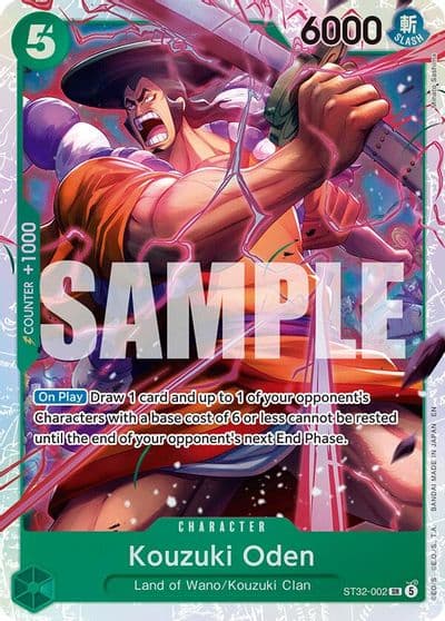 Kouzuki Oden Starter Deck 32: GREEN Roronoa Zoro One Piece card