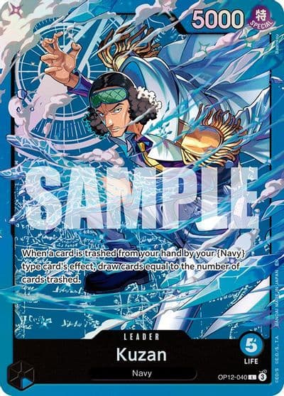 Kuzan OP12 040 Starter Deck 33: BLUE Kuzan One Piece card