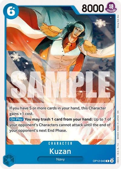 Kuzan OP12 043 Starter Deck 33: BLUE Kuzan One Piece card