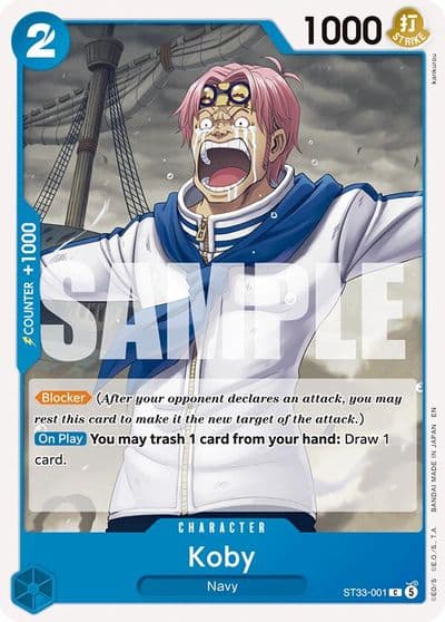 Koby Starter Deck 33: BLUE Kuzan One Piece card