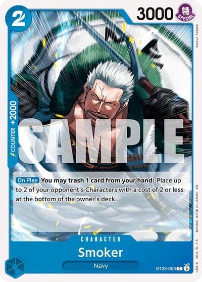 Smoker Starter Deck 33: BLUE Kuzan One Piece card