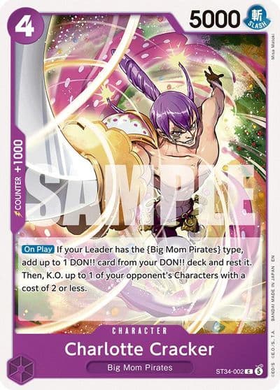 Charlotte Cracker Starter Deck 34: PURPLE Charlotte Katakuri One Piece card