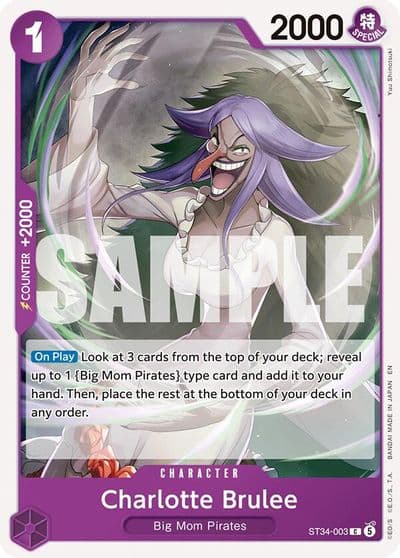 Charlotte Brulee Starter Deck 34: PURPLE Charlotte Katakuri One Piece card