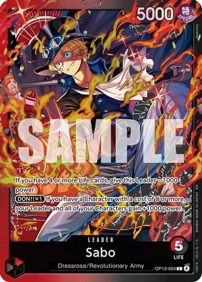 Sabo OP13 004 Starter Deck 35: RED/BLACK Sabo One Piece card