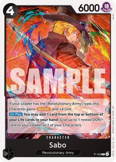 Sabo P 105 Starter Deck 35: RED/BLACK Sabo One Piece card