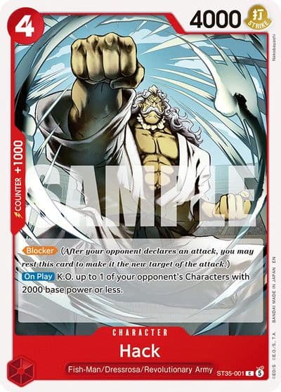 Hack Starter Deck 35: RED/BLACK Sabo One Piece card