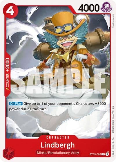 Lindbergh Starter Deck 35: RED/BLACK Sabo One Piece card