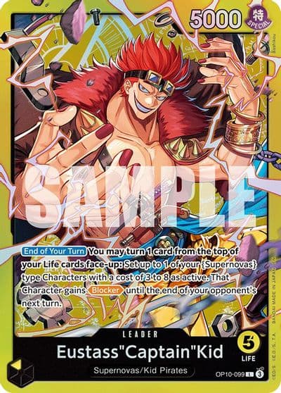 EustassCaptainKid OP10 099 Starter Deck 36: YELLOW Eustass”Captain”Kid One Piece card