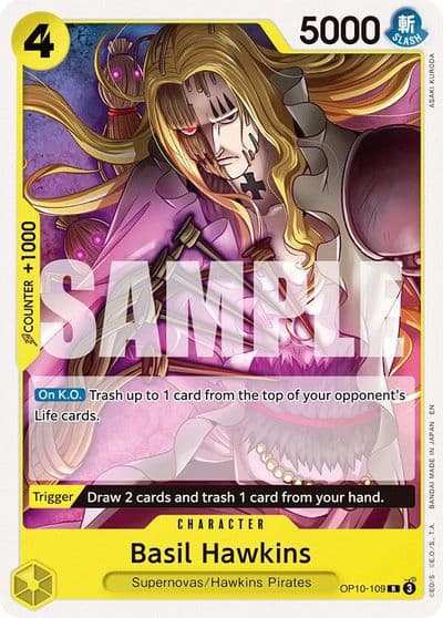 Basil Hawkins Starter Deck 36: YELLOW Eustass”Captain”Kid One Piece card