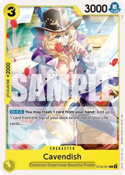 Cavendish Starter Deck 36: YELLOW Eustass”Captain”Kid One Piece card