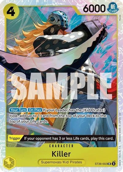 Killer Starter Deck 36: YELLOW Eustass”Captain”Kid One Piece card
