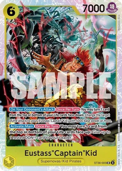 EustassCaptainKid ST36 005 Starter Deck 36: YELLOW Eustass”Captain”Kid One Piece card