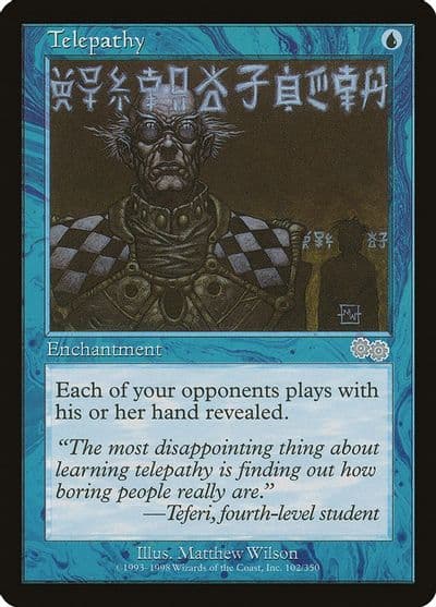Telepathy Urza's Saga Magic card