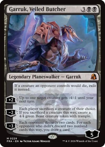Garruk Veiled Butcher Reality Fracture Magic card