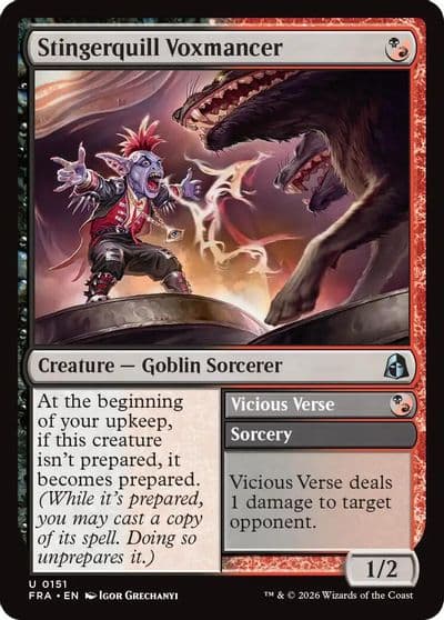 Stingerquill Voxmancer Reality Fracture Magic card