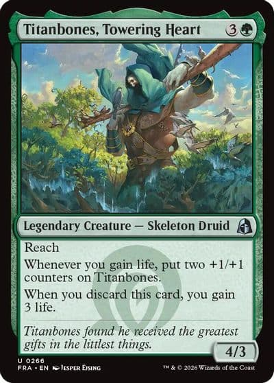 Titanbones Towering Heart Reality Fracture Magic card