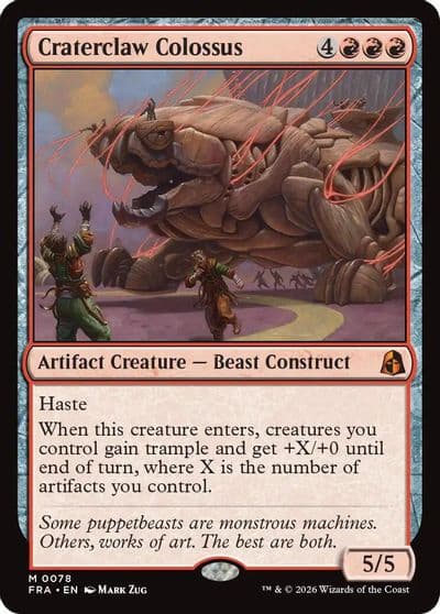 Craterclaw Colossus Reality Fracture Magic card