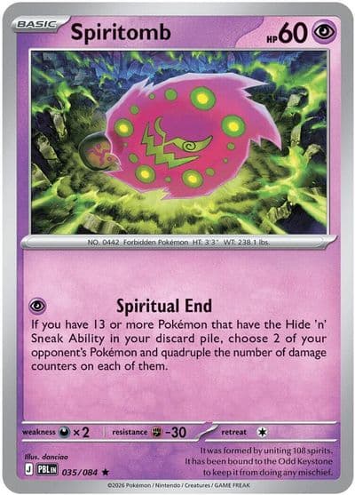 Spiritomb 035 084 Deck Exclusives Pokemon card