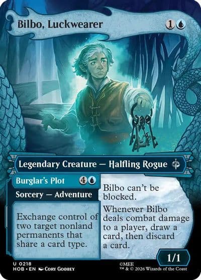 Bilbo Luckwearer Showcase The Hobbit Magic card