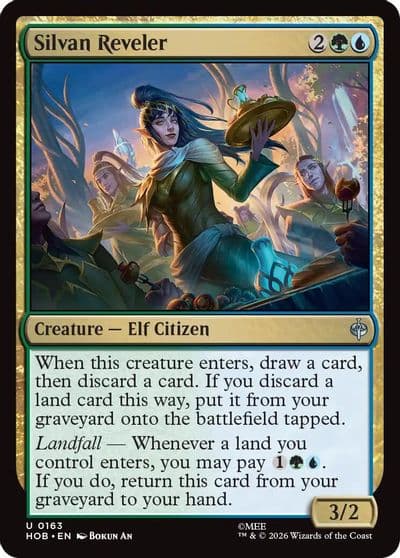 Silvan Reveler The Hobbit Magic card