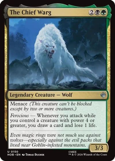 The Chief Warg The Hobbit Magic card