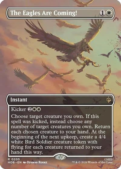 The Eagles Are Coming Borderless The Hobbit Magic card