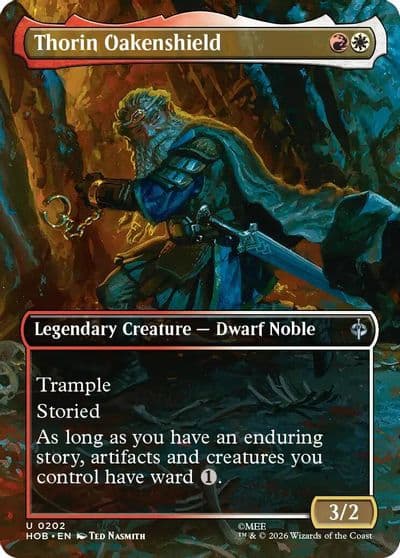 Thorin Oakenshield Borderless The Hobbit Magic card