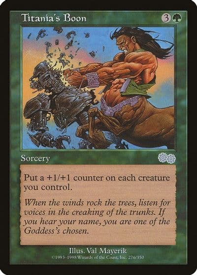 Titanias Boon Urza's Saga Magic card