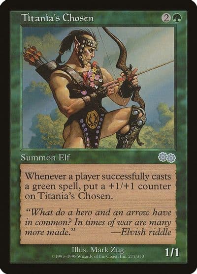 Titanias Chosen Urza's Saga Magic card