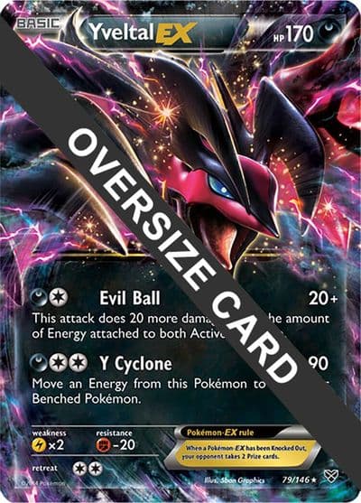 Yveltal EX 79 146 Jumbo Cards Pokemon card