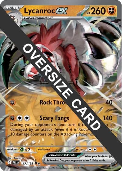 Lycanroc ex Jumbo Cards Pokemon card