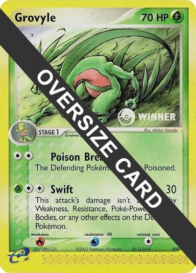 Grovyle 004 e League Winner Jumbo Cards Pokemon card
