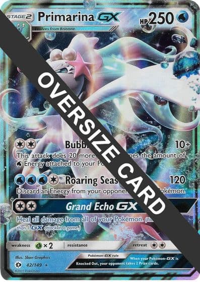 Primarina GX Jumbo Cards Pokemon card