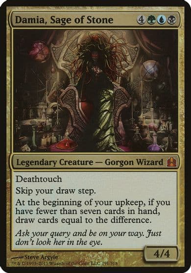 Damia Sage of Stone Commander Oversize Cards Magic card