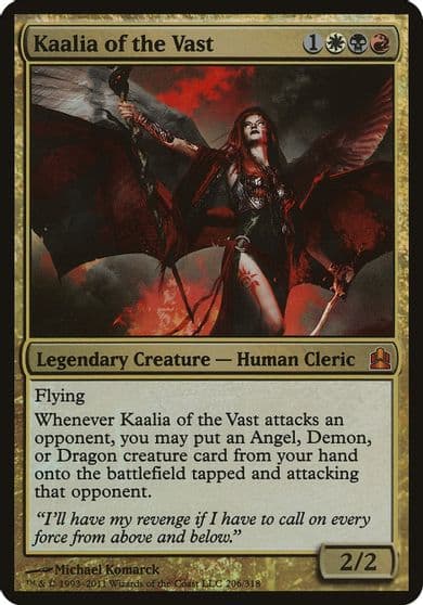 Kaalia of the Vast Commander Oversize Cards Magic card