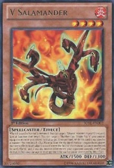 V Salamander Judgment of the Light Yu-Gi-Oh! card