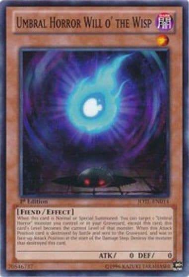 Umbral Horror Will o the Wisp Judgment of the Light Yu-Gi-Oh! card