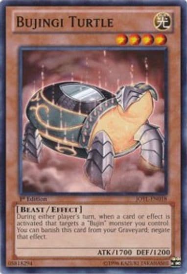 Bujingi Turtle Judgment of the Light Yu-Gi-Oh! card