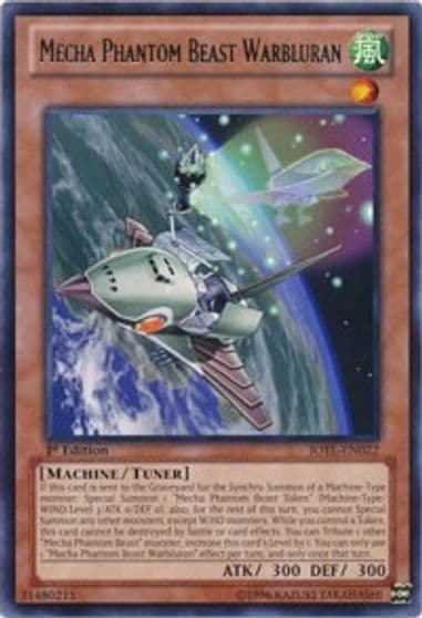 Mecha Phantom Beast Warbluran Judgment of the Light Yu-Gi-Oh! card